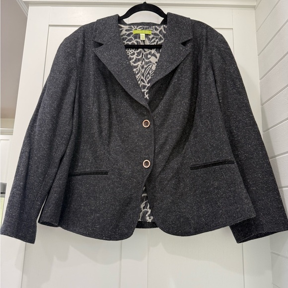 Sigrid Olsen Jackets & Blazers - Sigrid Olsen Women's Gray Blazer